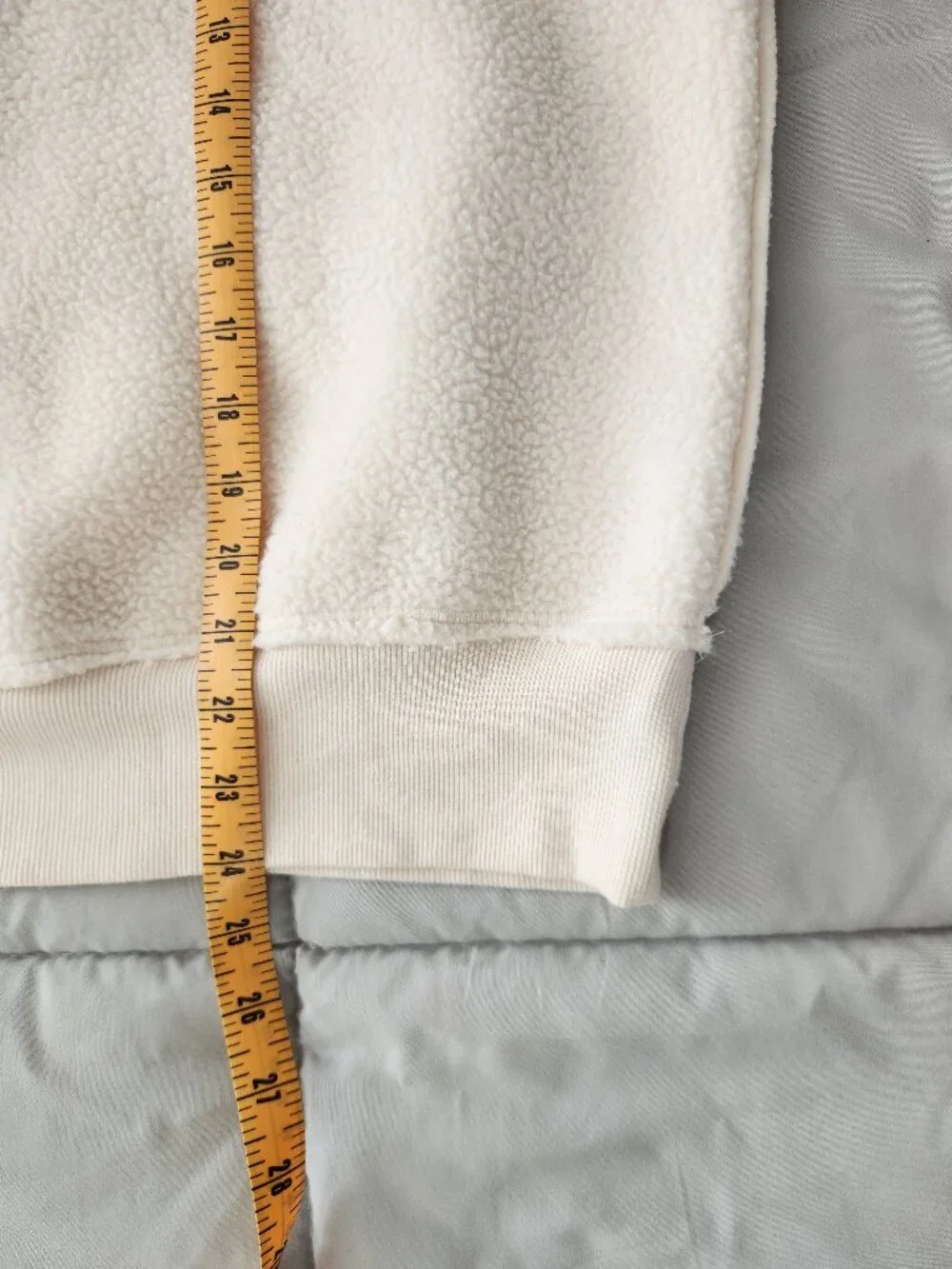 Anthropologie Pilcro Sherpa Fleece Balloon Sleeve Sweatshirt